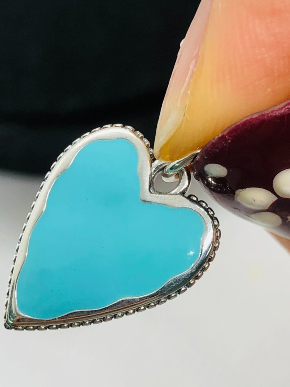 James Avery Enamel Heart Charm